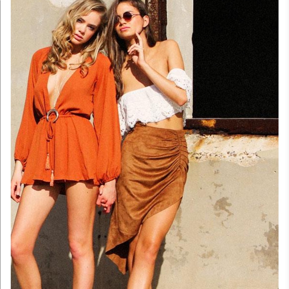 Dirty Dancer Suede Skirt from Lioness Fashion